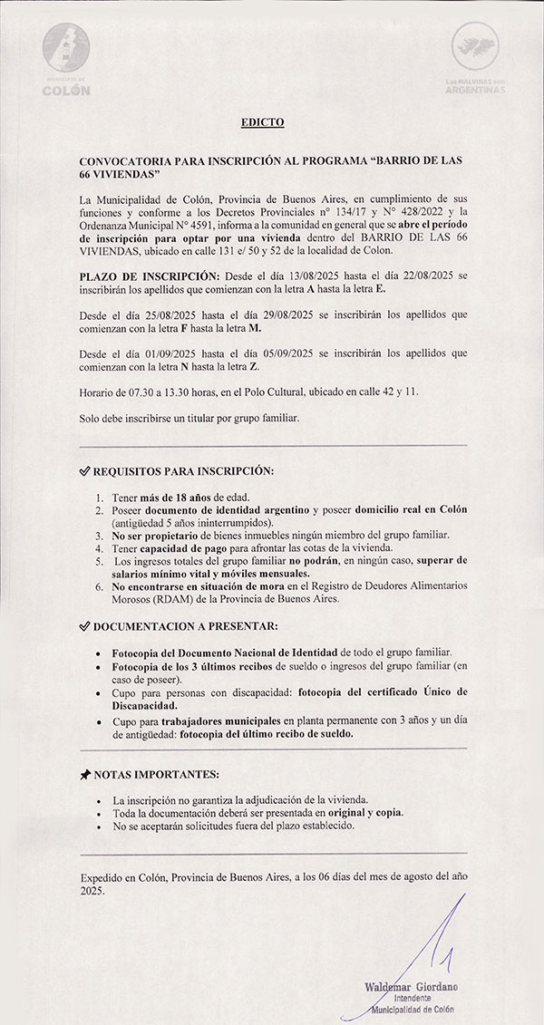 Municipio de Colon PBA